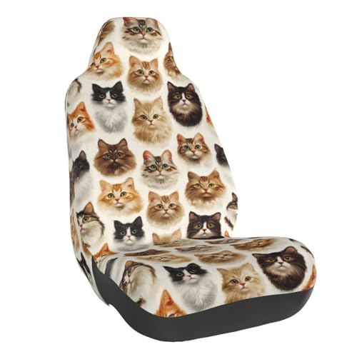 Housses de siège de voiture chat mignon pour monospace camion