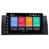  ZLTOOPAI para BMW X5 E53 E39 Android 10 Radio Estéreo Estéreo Navegador GPS Reproductor de Medios con 9\"HD Pantalla Multi-Touch Digital Pantalla de Soporte Espejo 4G WiFi OBD2 Control del Volante