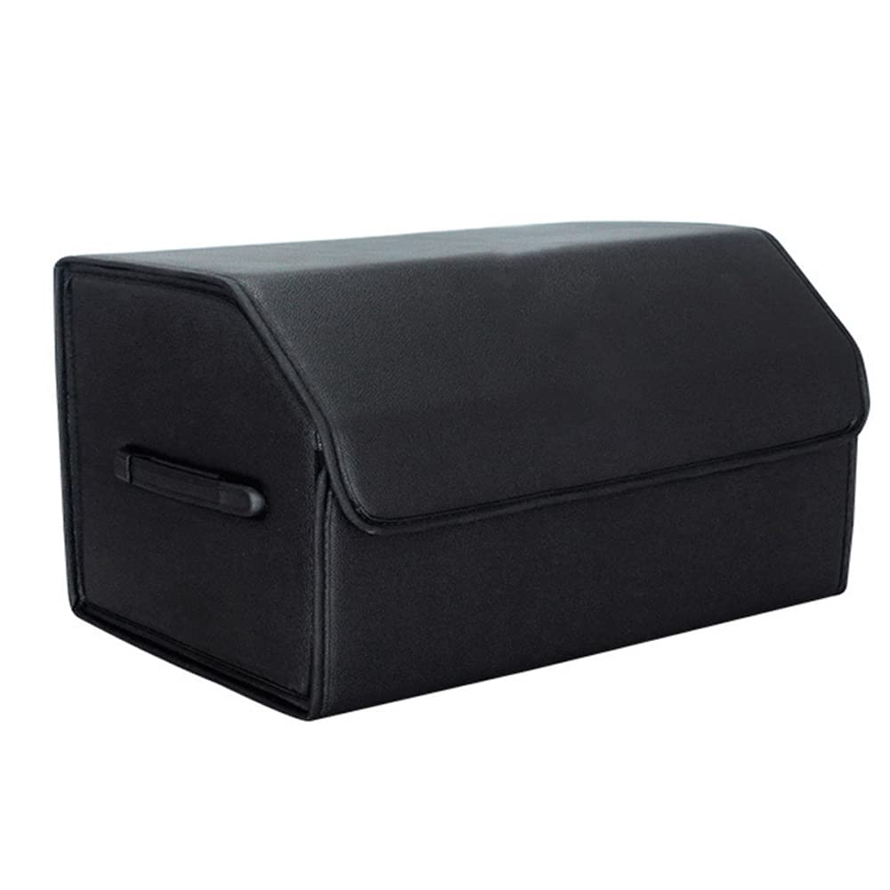 Organizador Maletero de Coche para Buick Regal Park Avenue Cuero Impermeable Plegable Almacenamiento Organizador con Tapa Fácil de Limpiar,L-Black Style