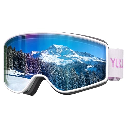 YLKJSWIM Kids Ski Goggles, Double-Layered Lenses Anti-Fog & Scratch Snow