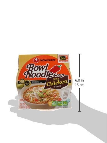 Nongshim Bowl Noodle Soup, Spicy Chicken, 3.03 Ounce - Image 5