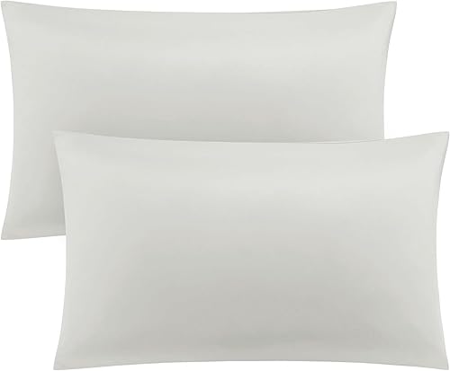 PiccoCasa Isabelline - Juego de 2 fundas de almohada refrescantes de lujo, tamaño King, fundas de almohada suaves y transpirables con cierre de disponible en Yaxa Peru