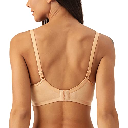 Image of Inner Sense Organic Cotton Bamboo Nursing Bra for Women I Feeding Bra with Wirefree Design and Removable Pads I Adjustable Straps Maternity Wear with Hook and Eye