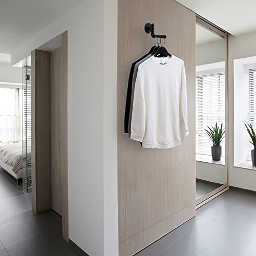 Scdgrw Heavy Duty 13.6 Inches Industrial Pipe Coat Hook Rack, Rustic Vintage L Shaped Clothes Towel Holder Hanger Iron Pipe Wall Mounted Garment Hook For Closet Laundry Room #TOP6