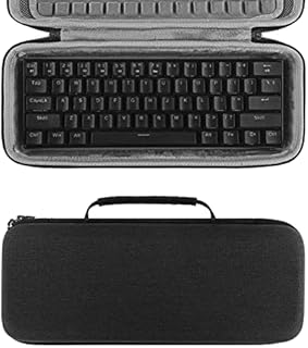 Geekria Shield 60% Compact Keyboard Case, Hard Shell Travel Carrying Bag for 61Keys Compact Mechanical Gaming Portable Keyboard, Compatible with Razer Huntsman Mini 60% Gaming Keyboard
