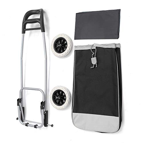 gbgymjm Einkaufstrolley 45L Faltbarer Einkaufstrolley auf Rädern Push Tote Cart Carts Trolley Bag Basket Gepäckräder… – Bild 7
