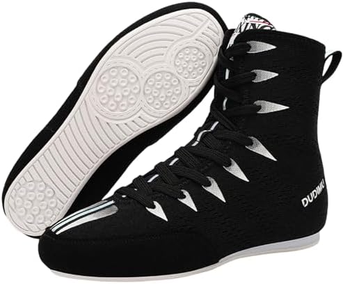 Unisex Boxing Shoes, Combat Trainers Wrestling Shoes for Adults C...