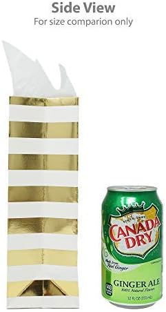 Miniatura 5 de Chloe Elizabeth Bolsas de regalo de papel para todos los eventos y fiestas con asas de cinta de satén + papel de seda decorativo, 12 unidades