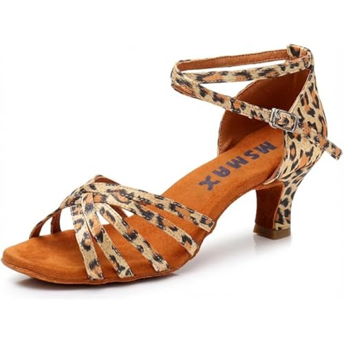 Image of MSMAX Women's Practice Ballroom Dancing Shoes Indoor Performance Latin Dance Shoes for Woman