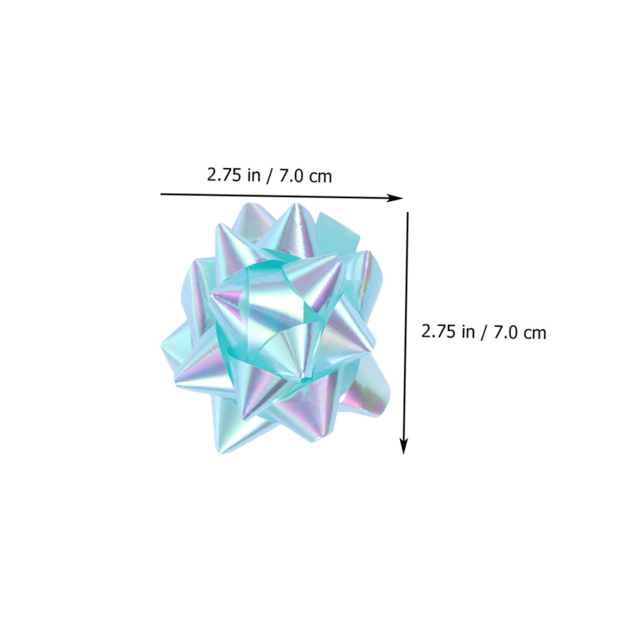 minkissy 3 Series Decoración De Flores De Estrella Tapa Luces Solares Lazo De Cinta para Tirar Mini Lazos De Terciopelo Autoadhesivos Lazos De Arcoíris Lazo Azul 50 Piezas*3