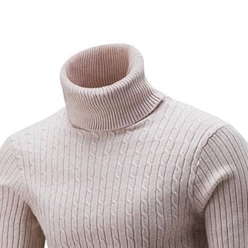 Maiyifu-GJ Men's Lightweight Turtleneck Pullover Sweater Long Sleeve Knitted Thermal Sweaters Casual Slim Fit Basic Tops3