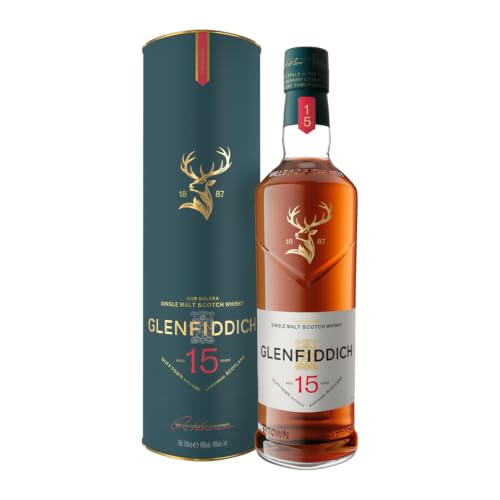 Glenfiddich Single Malt Scotch Whisky 15 Jahre Solera mit Geschenkverpackung, 700ml (Erhältlich in...