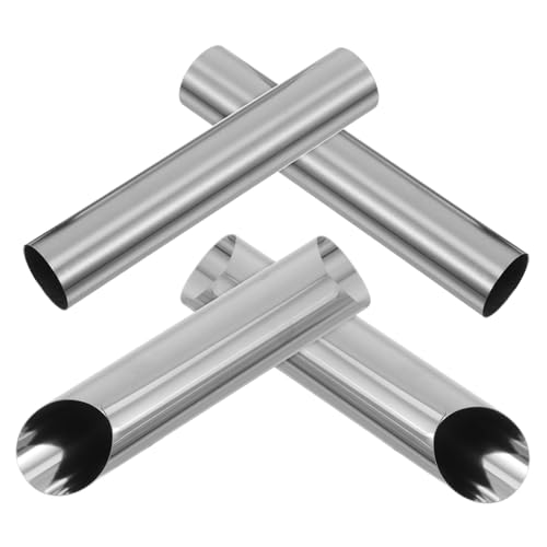 FUNOMOCYA Non-stick Cone Horn Molds 4pcs Bread Tube Molds for Baking Pastry Making