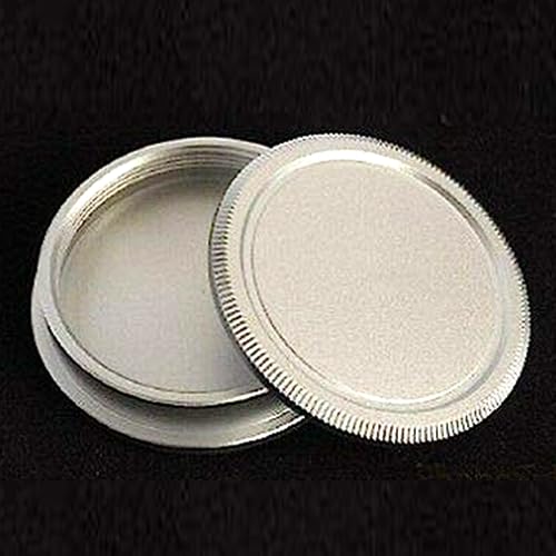 2 TAPPI TAPPO POSTERIORE E CORPO IN METALLO (ALLUMINIO) A VITE M 42 M42 COMPATIBILE CON LEICA ECCETERA