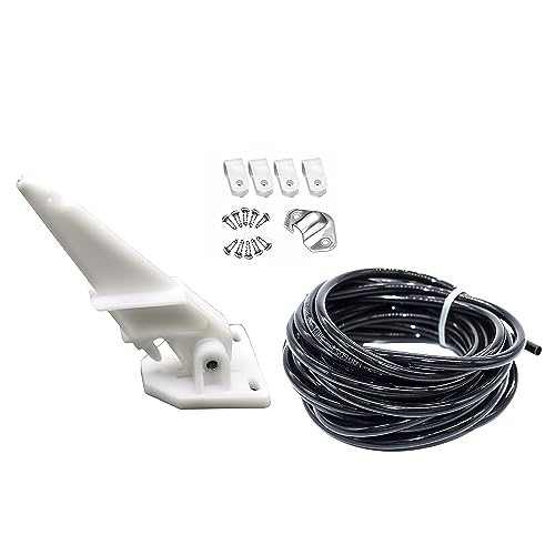 MARINE CITY Boat Outboard Pitot Speedometer Water Pickup Kit with 6m Tubing, Speedo Sender, and Mounting Parts - Ensures Accurate Speed Readings for Boaters