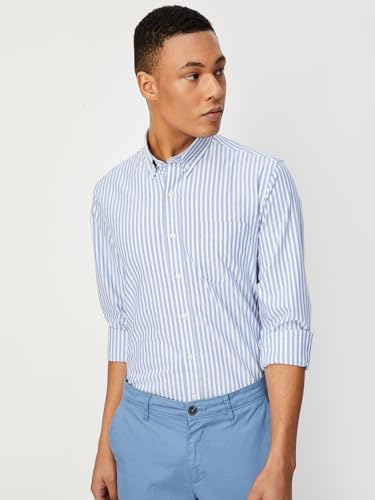 Image of Max Mens Cotton Striped Slim Fit Shirt
