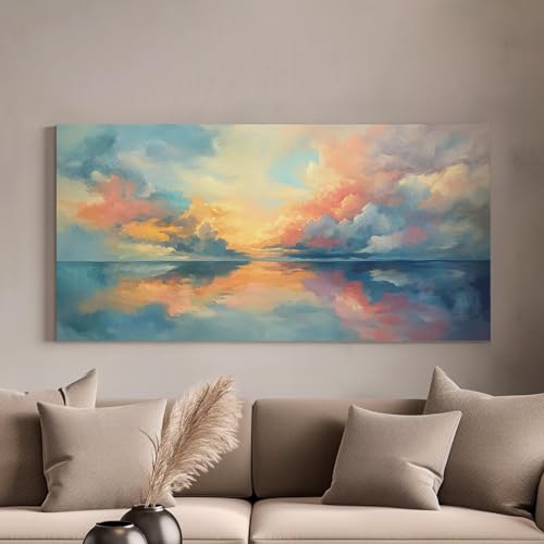Tableau déco salon grand format pour apaiser l'atmosphère