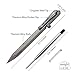 Cool Hand 5.2'' Bolt Action Pen, Titanium Alloy EDC Metal Pen, Ballpoint Ink Refillable, with a Refill, Stone Wash Finish Dark Gray