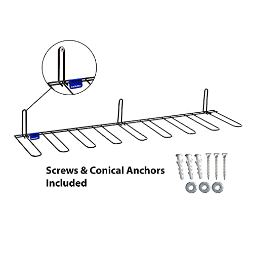 Rack'em 4 Pair Boot Rack & Wader Hanger , 4.5"H X 35.25"W X 10.5"D #TOP3