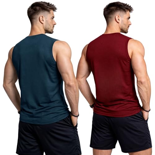 Image of 3Colours RGB Men's Active Wear Sleeveless Tank top, Gym Vest, Leisure wear CCUT Hustle
