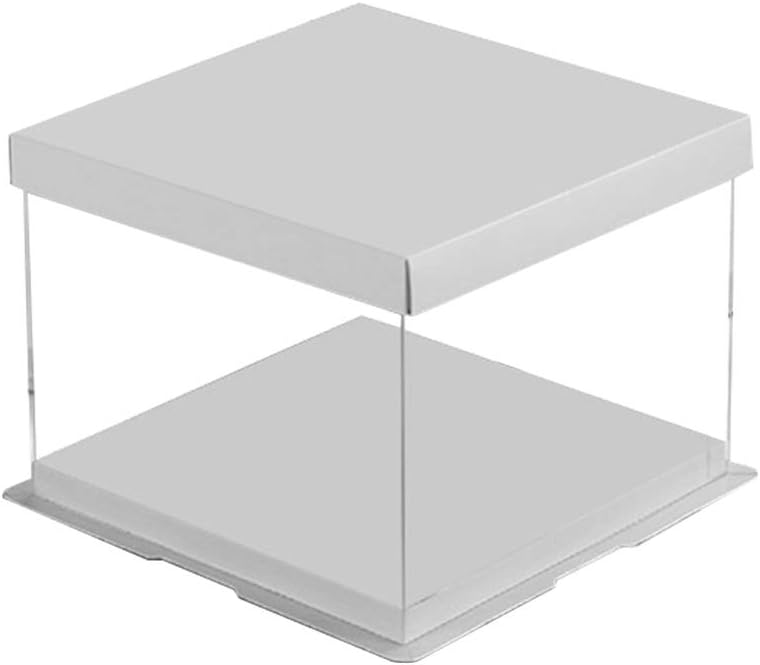 Hemoton Box cake holder plastic cake carrier cake