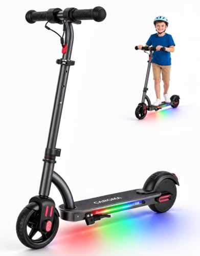 Caroma Patinete eléctrico Infantil de 150 W, Altura Ajustable y Plegable