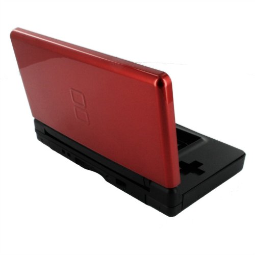 eForBuddy Full Replacement Housing Case with Screws for Nintendo DS Lite, Black, Red