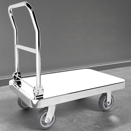 Carretilla plegable de mano con ruedas y base extensible miniatura 6