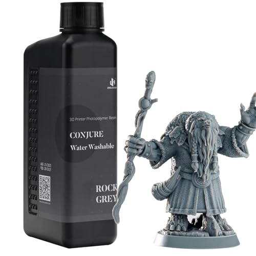 Chitu Systems Conjure Résine Lavable à l'Eau 1KG,Post-traitement plus Rapide, Résine pour Imprimante 3D Facile à Nettoyer,Résine Photopolymère Standard 405nm pour Imprimantes 3D (1000g, Gris roche) 8 Chitu Systems Conjure Résine Lavable à l'Eau 1KG,Post-traitement plus Rapide, Résine pour Imprimante 3D Facile à Nettoyer,Résine Photopolymère Standard 405nm pour Imprimantes 3D (1000g, Gris roche)
