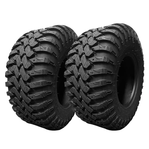 Set of 2 UTV Tires 28x10x14, 8 Ply Quad or Side By Side ATV Tire, Ridged Power Treads, Plow Through Mud and Sand, Ride Over Hard Surfaces, 28x10R14 8PR UTV Tires -  PioneerWorks, ymJcY-pUfAX67GD3E55ipQ1Ses