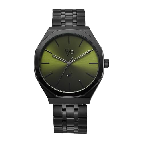 Fastrack Fastrack Vyb Challenger Quartz Analog Deep Green Dial Metal Strap Watch for Men