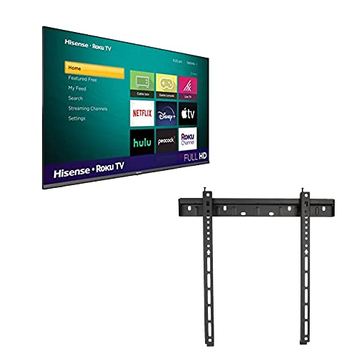 Hisense 40-Inch Class 2K Full Hd Led Lcd Smart Tv Motion Rate 120 Gaming Mode Compatible With Alexa & Google Assistant + Free Wall Mount (No Stands) 40H4030F3 (Renewed) #TOP8