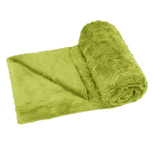 Home Soft Things Boon Herringbone Cobertor escovado com cabelo sintético Sherpa Base, Dark Citron, 50" x 60"