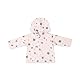 Minicoco Neugeborene Baby Kapuzenjacke aus Baumwolle Frühling Mantel Übergangsjacke für Baby 0-18 Monate (DE/NL/SE/PL, Alter, 3 Monate, 6 Monate, Blumen)