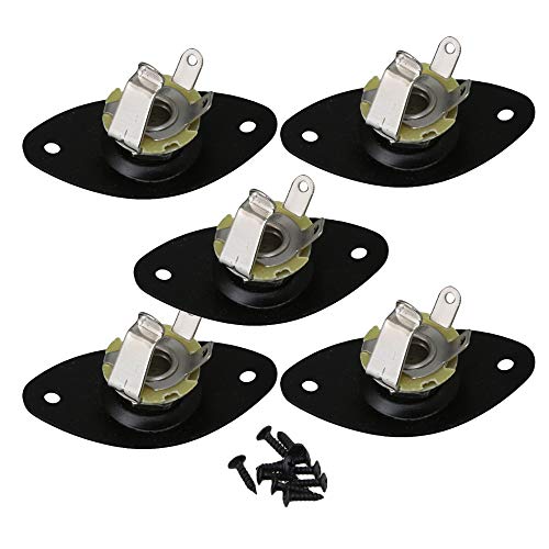 Yibuy 5pcs M^[WbN\Pbg ȉ~`̃Cfgv[g ϋv +S 48x25mm ubN