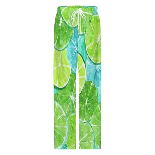 Lemon Prints Pajama Pants for Men Soft Lightweight Lounge Pj Bottoms with Drawstring Pockets4