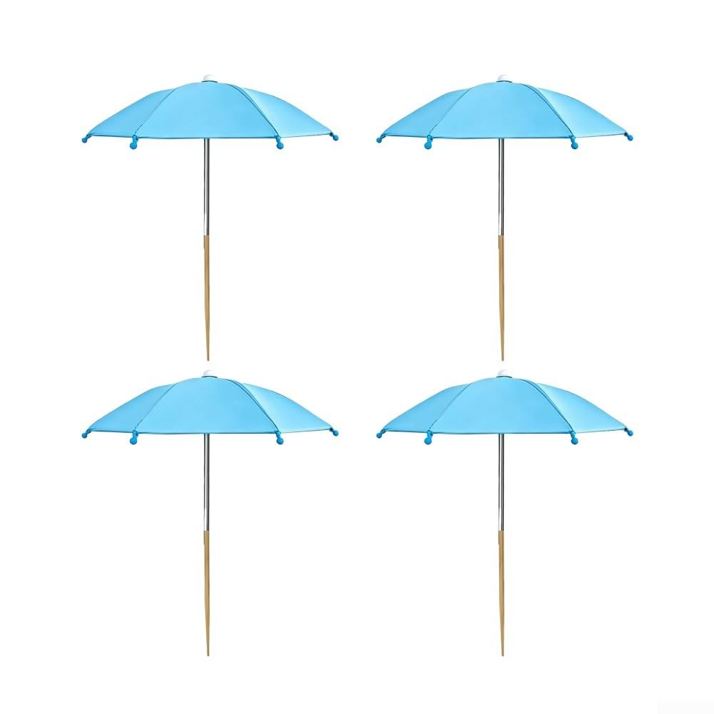 CNANRNANC Silver Tape Plant Umbrella 27x35cm Steel Silver Tape Plant Umbrella(Blue)