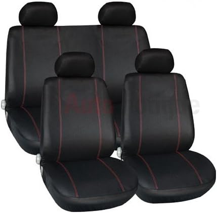 JIMNY (98+) PREMIUM FULL CAR SEAT COVER SET RED PIPING