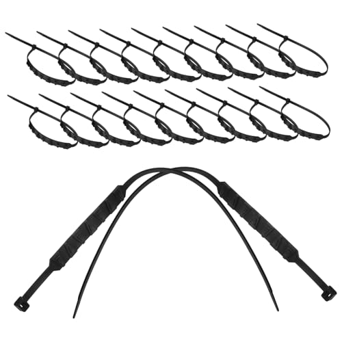 Cabilock Snow Chains for Tires 20pcs Tire Cables for Universal Snow Studs for Motorcycles