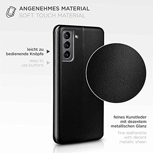 Étui de protection à rabat Samsung S21 Plus ONEFLOW en cuir noir - 6