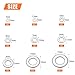HELIFOUNER 600 Pieces 9 Sizes 304 Stainless Steel Flat Washers Assortment Kit (M2 M2.5 M3 M4 M5 M6 M8 M10 M12)