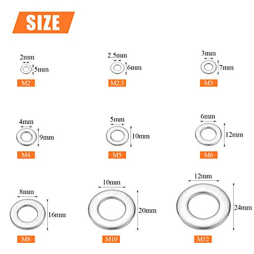 La Mejor comparativa de Arandelas planas los mejores 5. 9 Imagen adicional