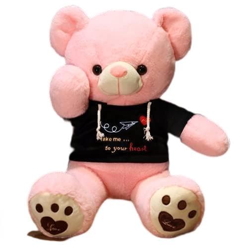 HYAKURIぬいぐるみ 特大 くま/テディベア 可愛い熊 動物 大きい/巨大 お誕生日 プレゼント/熊縫い包み/クマ抱き枕/お祝い/ふわふわぬいぐるみ (E, 120cm)