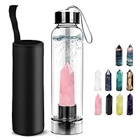 天然ストーンウォーターボトル Amazon | 400ml ジェムウォーターボトル ナチュラル エリクサー