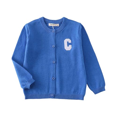 Girls Cardigan Sweaters Long Sleeve Comfortable Soft Knitted Cropped Sweater Button Closure Tops
