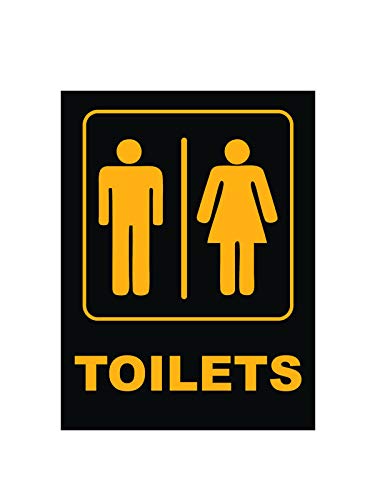 999Store restroom signage office supplies sunboard toilet sticker signage s washroom sign s Gents and ladies toilet sign board sticker signage signage board sign Board Black 20X15 Cm (B07GZRVM3J) Amazon Price History, Amazon Price Tracker