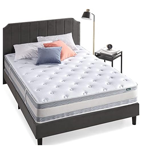 Zinus 12 Inch Gel-Infused Memory Foam Hybrid Mattress, King
