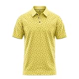 Funny Golf Polo Men Shirts - Savannah Let's Go Bananas Yellow Short Sleeve Quick Dry Fit Moisture Wicking Stretch Crazy Summer Casual