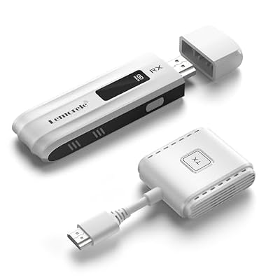 Lemorele Wireless HDMI Transmitter and Receiver Kit, Portable Wireless HDMI Extender,2.4/5G 164ft Range 1080P Full HD,for Streaming Video&Audio to HD TV/Projector/Monitor from Laptop/Camera/TV-Boxs