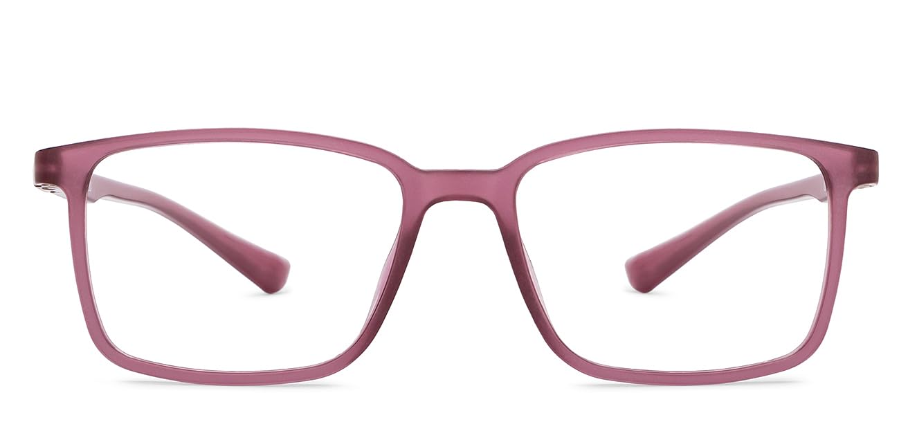 LENSKART BLU | Zero Power Blue Cut Computer Glasses | Anti Glare, Lightweight & Blocks Harmful Rays | 100% UV Protected | Full Rim Rectangular | For Men & Women | Large | LB E13737
